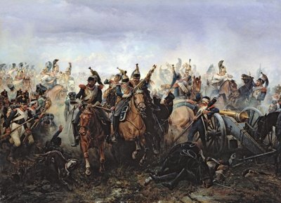 Die Schlacht von La Fere-Champenoise, am 25. März 1814, 1891 von Bogdan Willewalde